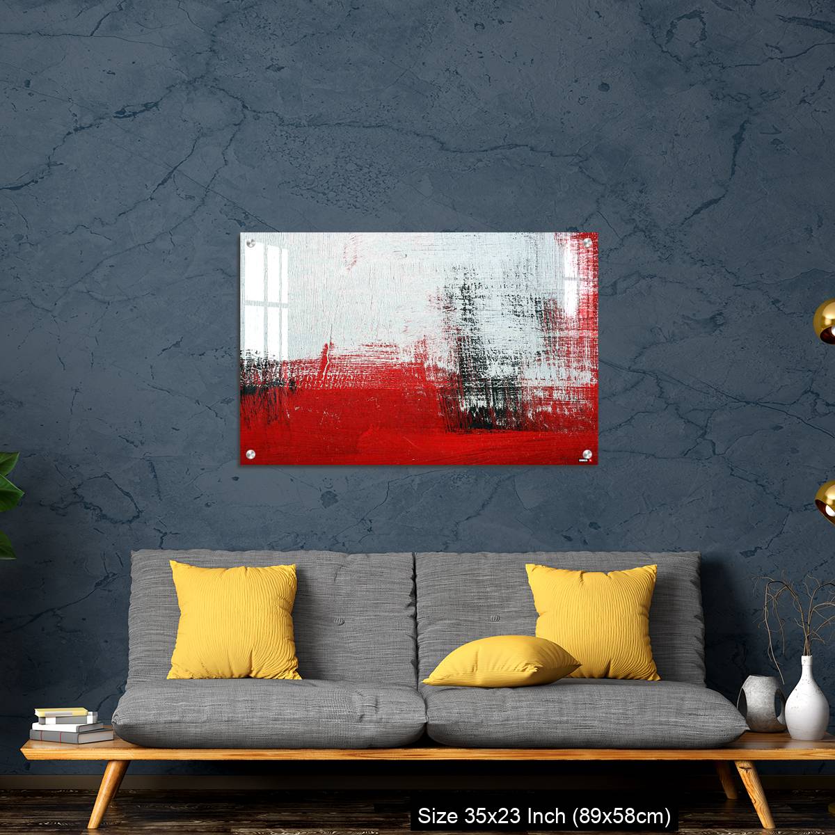 OMGs Acrylic Wall Decor – Black, white, red acrylic paint on metal surface. - Image 14