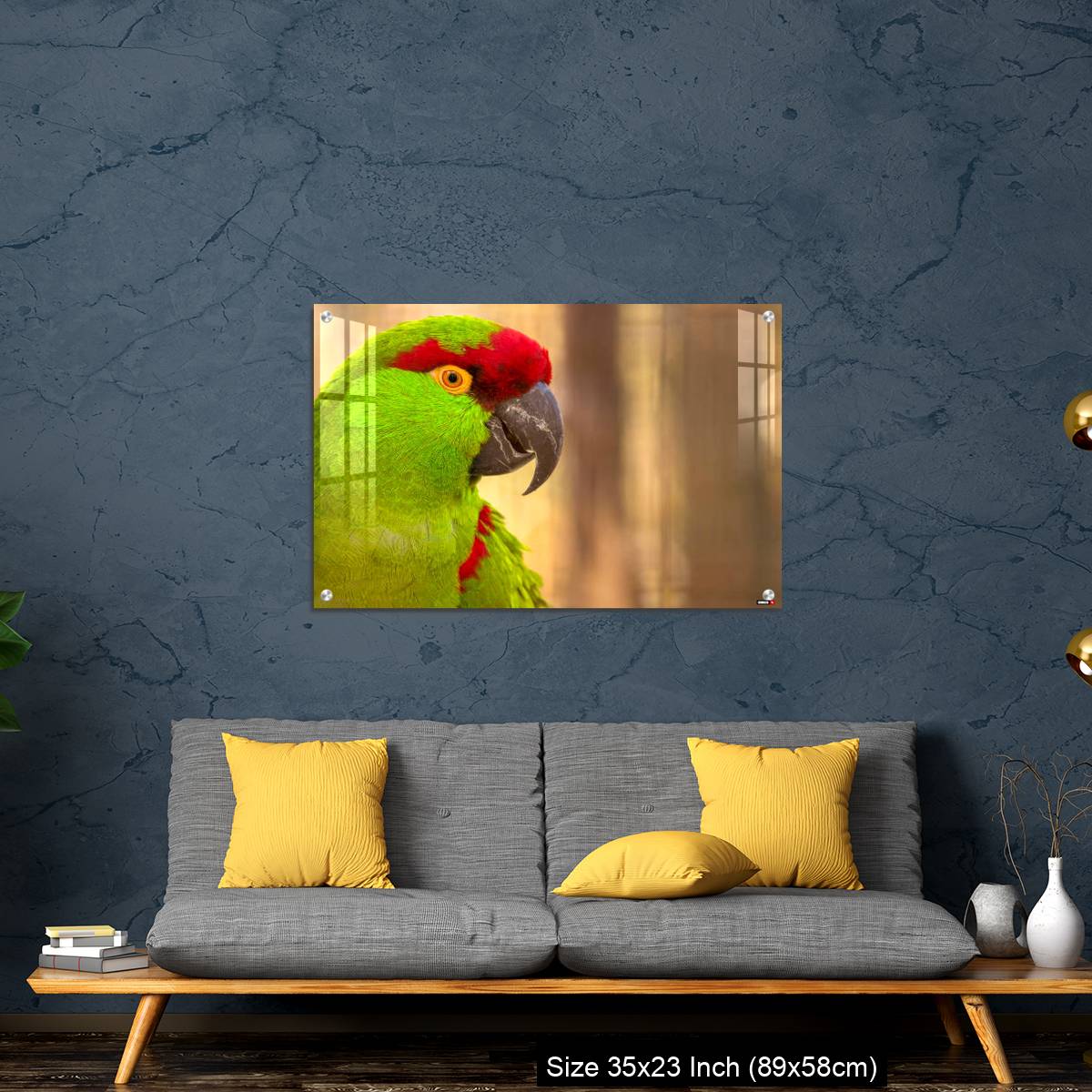 OMGs Acrylic Wall Decor – Close-up portrait of a thick billed parrot - Image 14