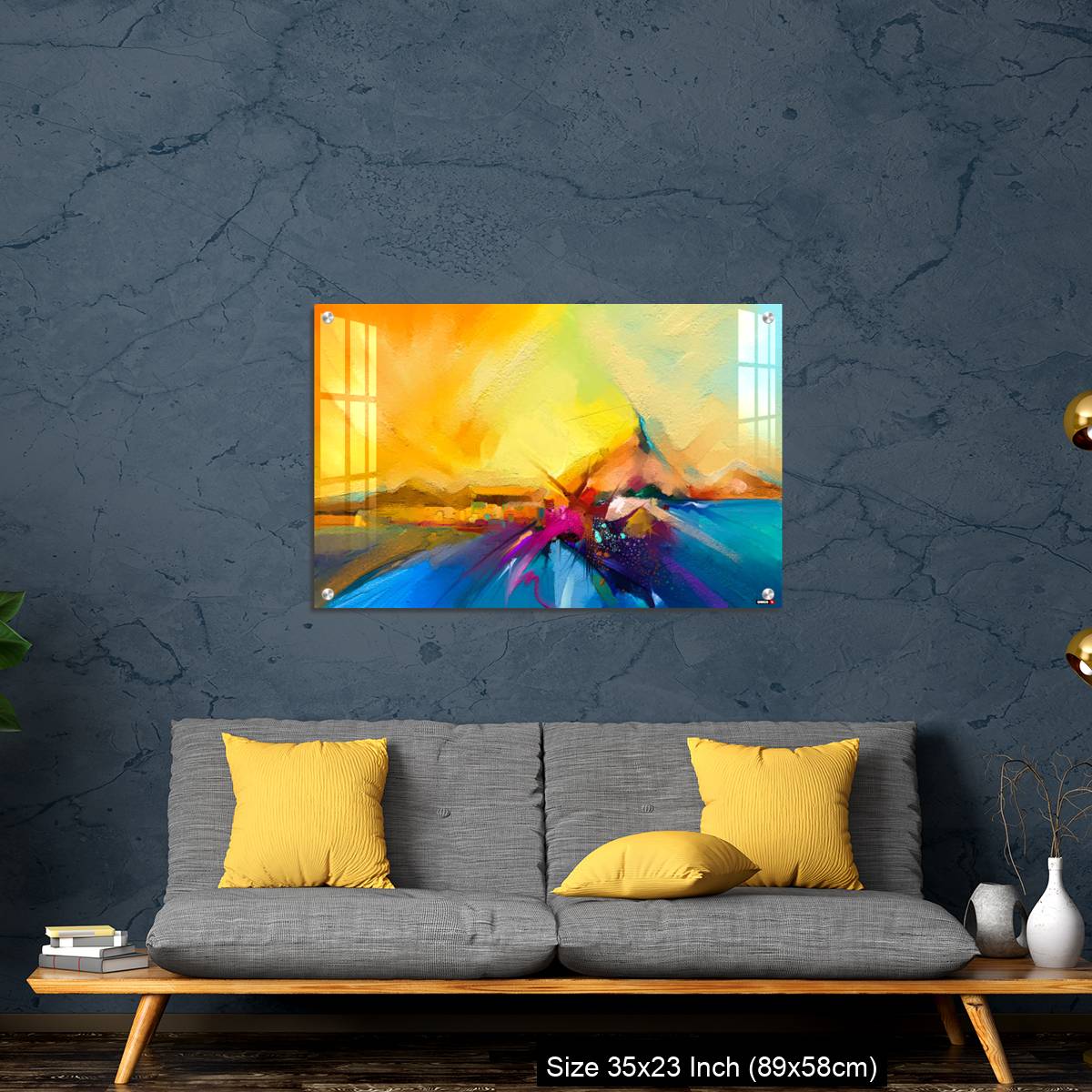 OMGs Acrylic Wall Decor – Colorful oil painting on canvas texture. - Image 14