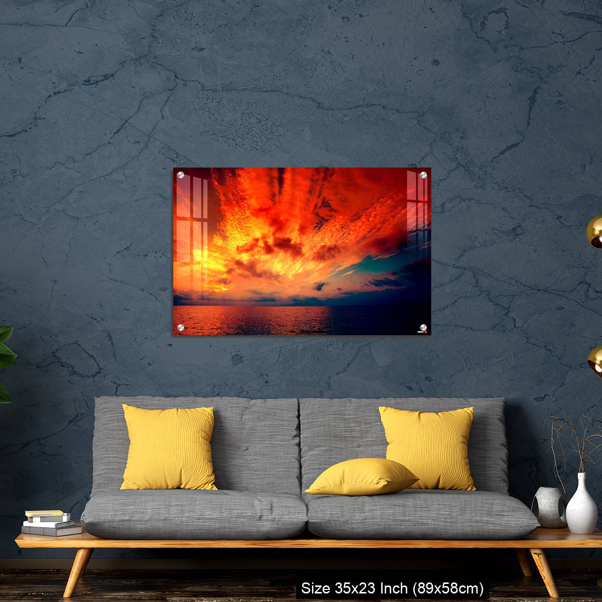 OMGs Acrylic Wall Decor – Early morning, burned sunrise over sea - Image 14