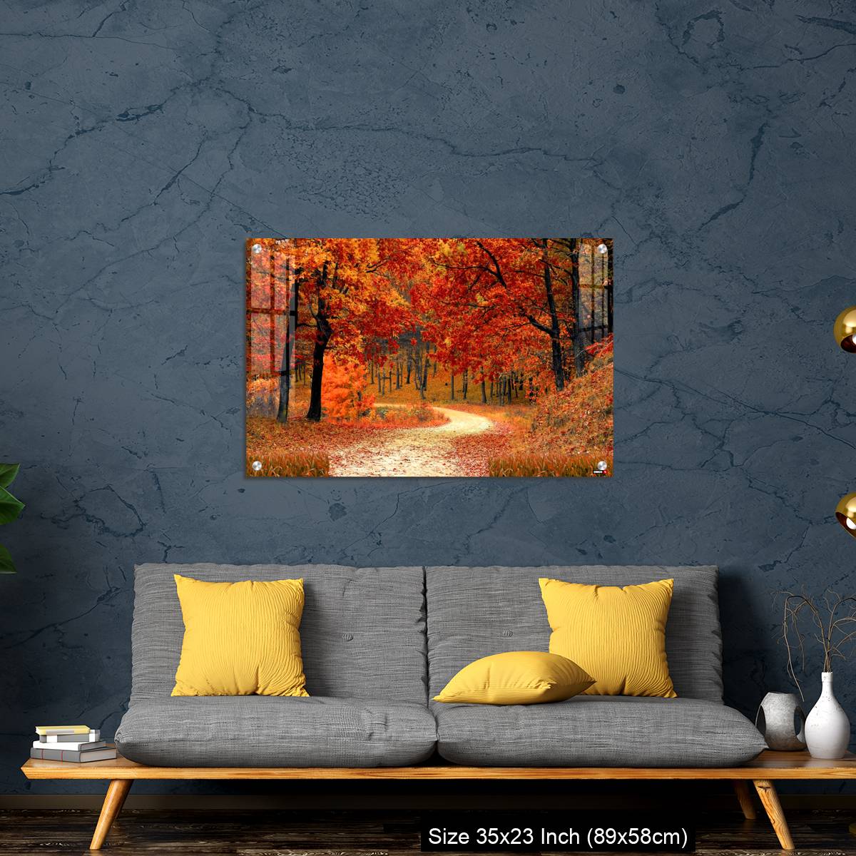 OMGs Acrylic Wall Decor – England-Foggy path in the autumn park - Image 14