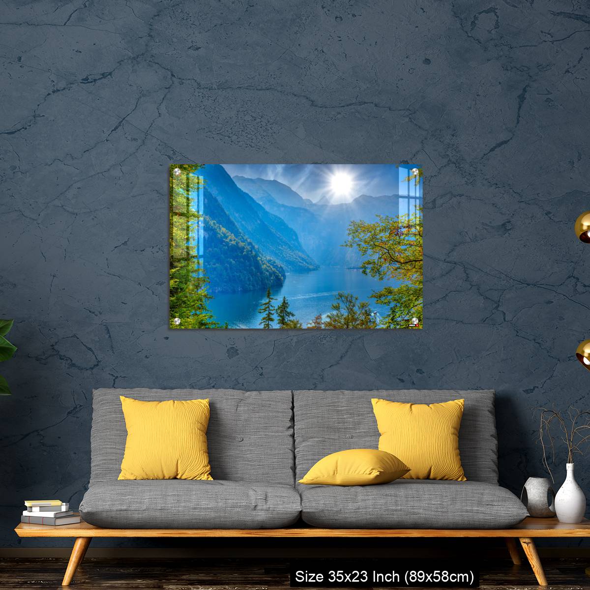 OMGs Acrylic Wall Decor – Forest window with view on lake near Schoenau am Koenigssee - Image 14