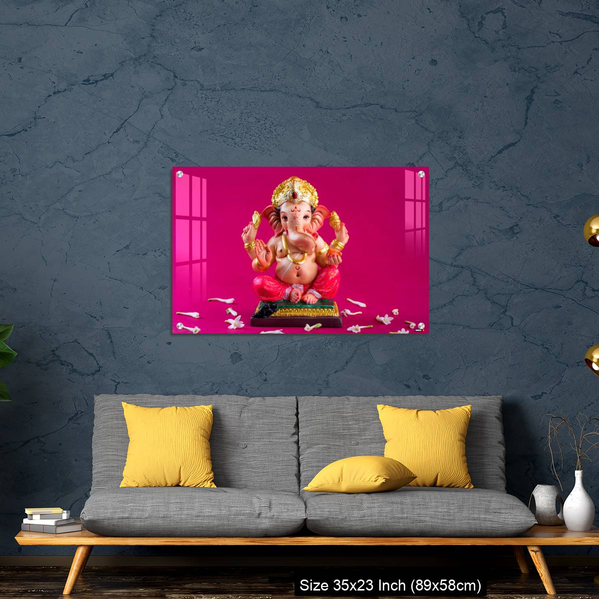 OMGs Acrylic Wall Decor – Ganesha Idol on pink background. - Image 14