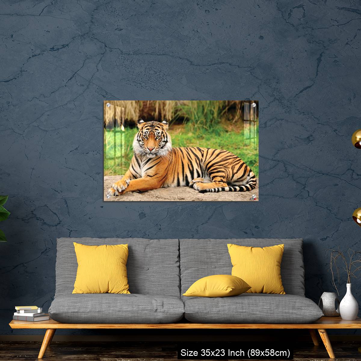 OMGs Acrylic Wall Decor – Royal Bengal Tiger alert and Staring at the Camera - Image 14