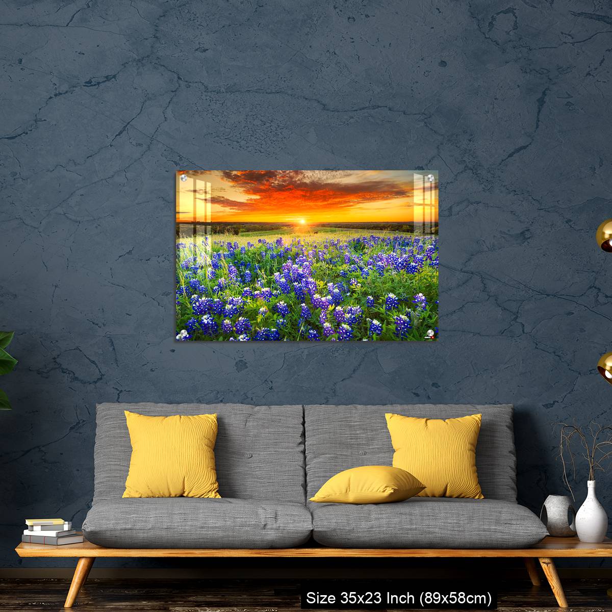 OMGs Acrylic Wall Decor – Sunset on Sugar Ridge Road, Ennis, TX - Image 14