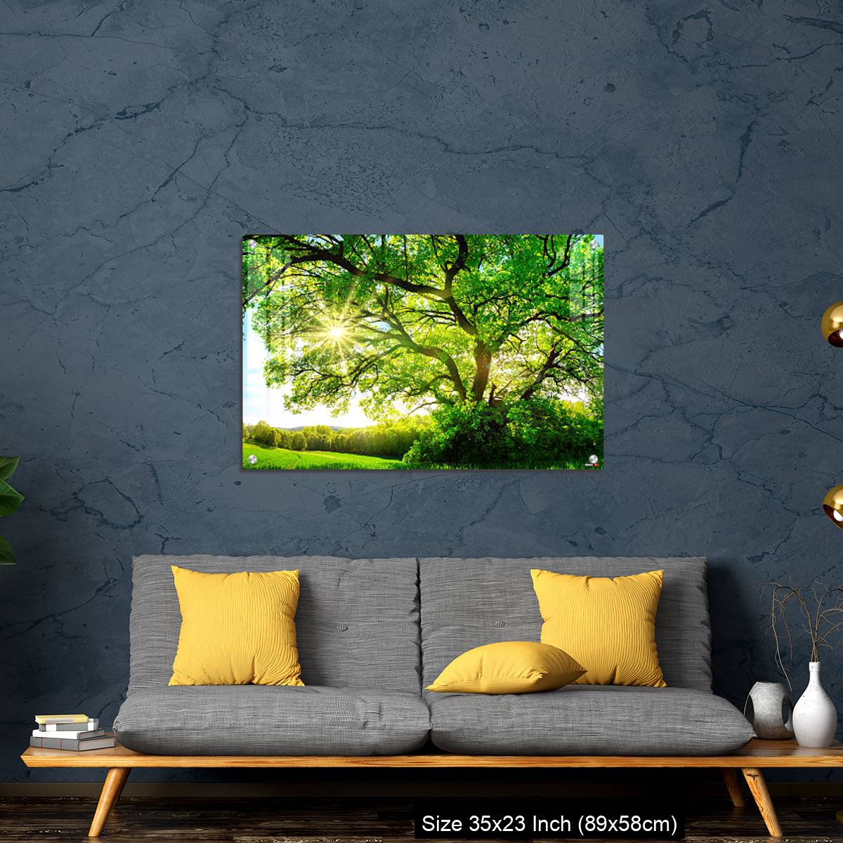 OMGs Acrylic Wall Decor – The sun shining through a majestic oak tree - Image 14