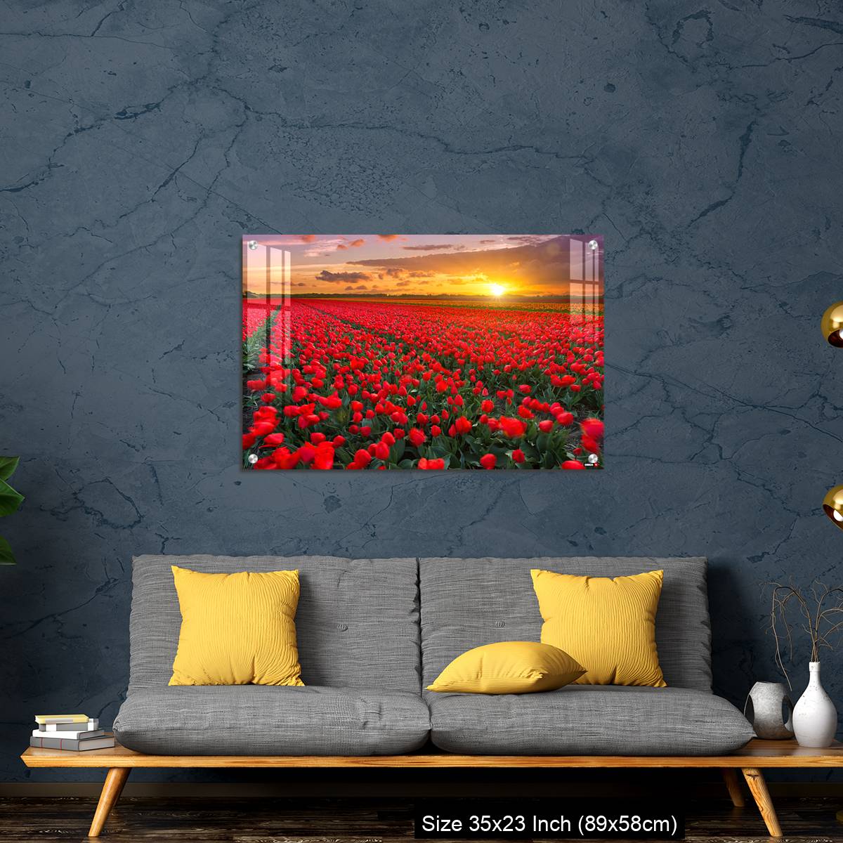 OMGs Acrylic Wall Decor – Tulip fields at sunset in the Netherlands - Image 14