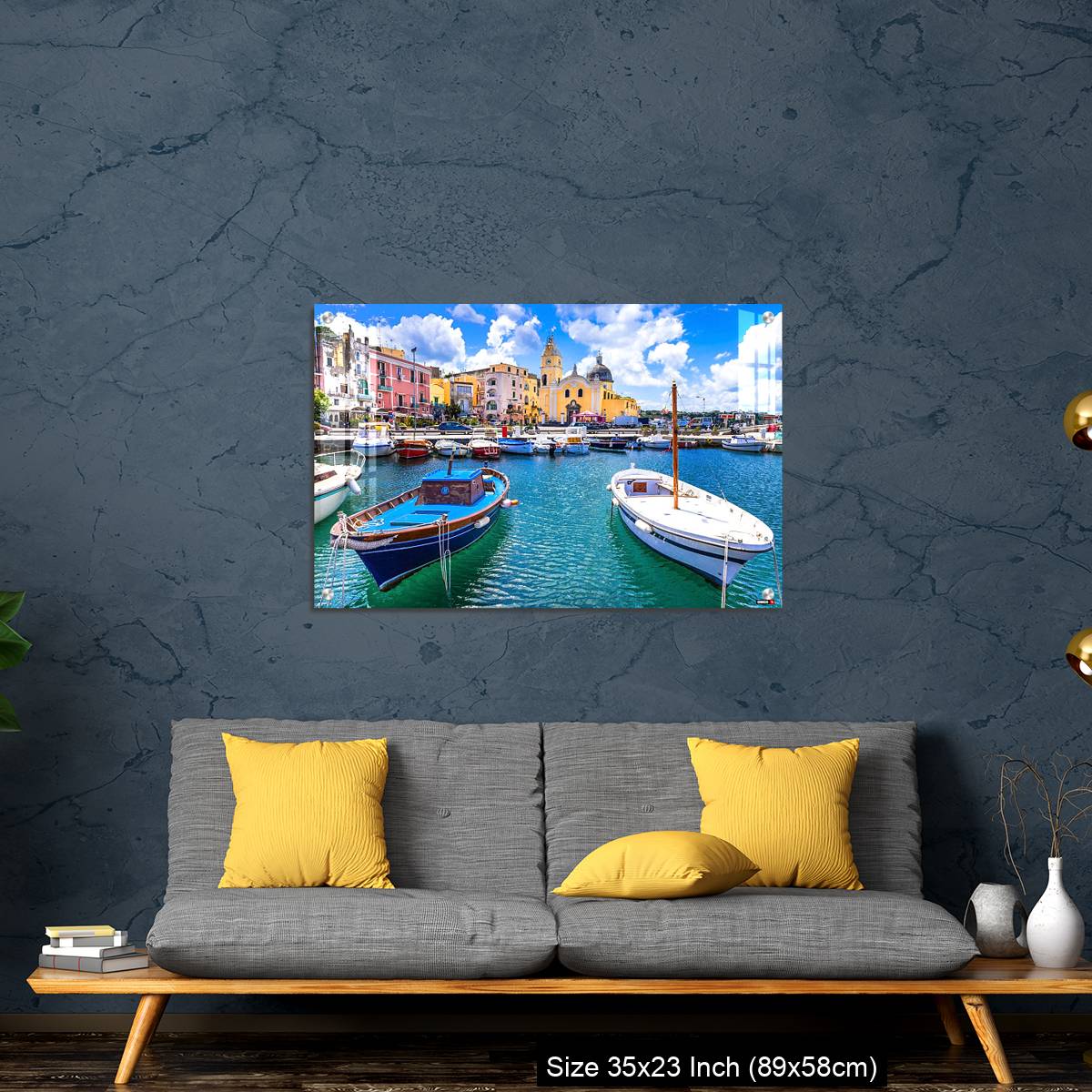 OMGs Acrylic Wall Decor – colorful Procida island in Campania, Italy - Image 14