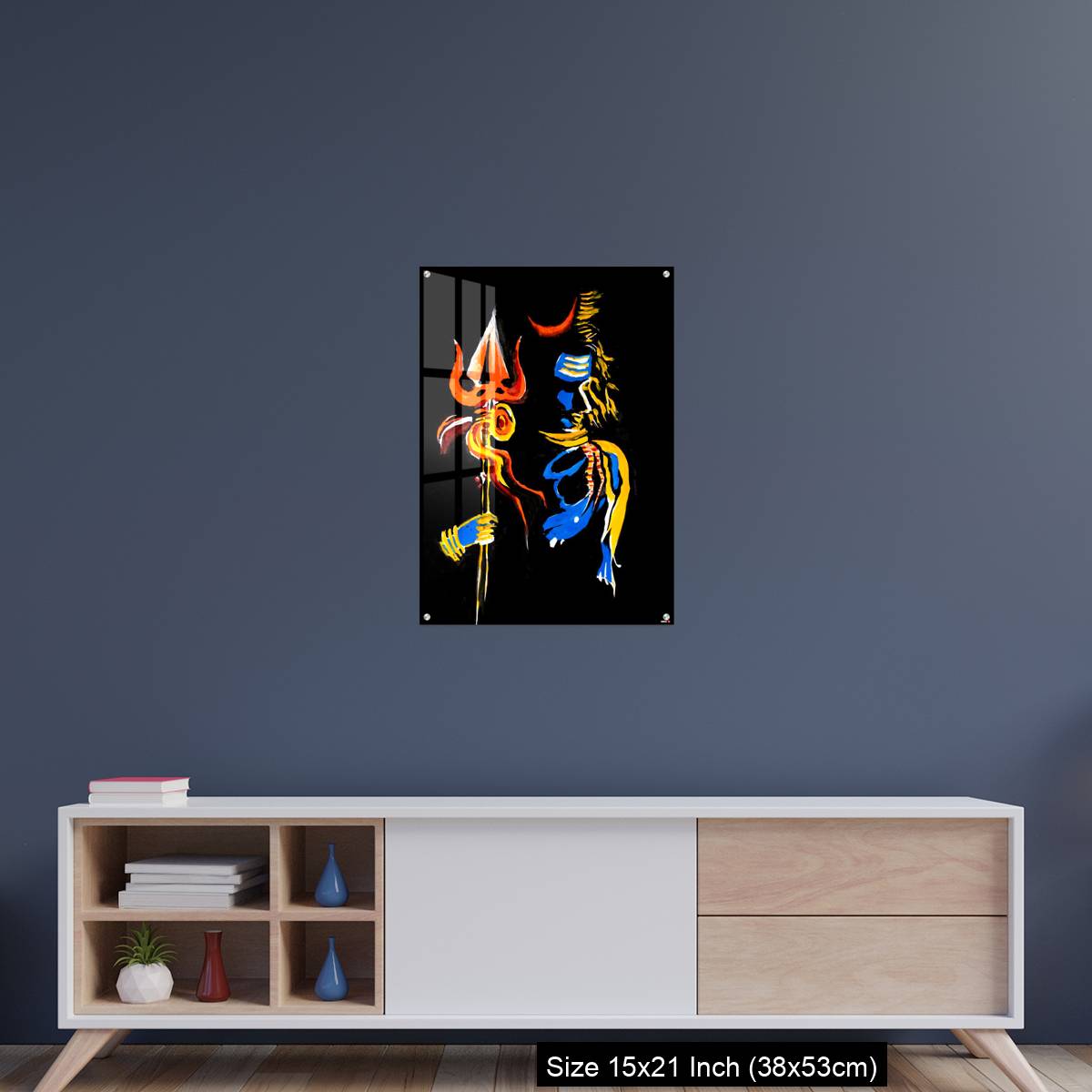 OMGs Acrylic Wall Decor – Lord Shiva with his trishul - Image 15
