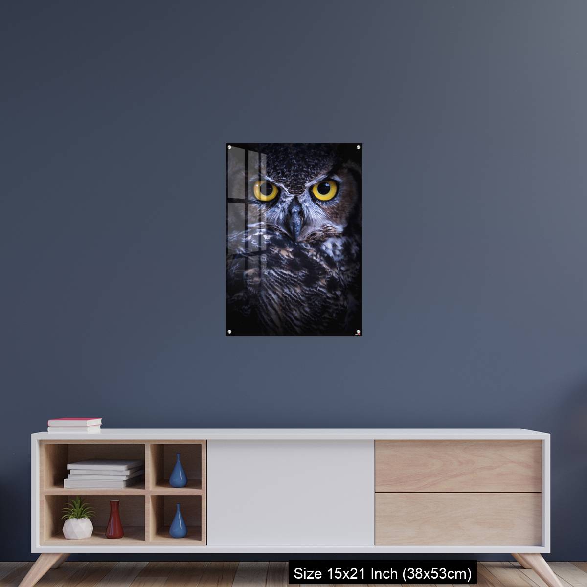 OMGs Acrylic Wall Decor – Intense Eye Contact from a Great-Horned Owl - Image 15