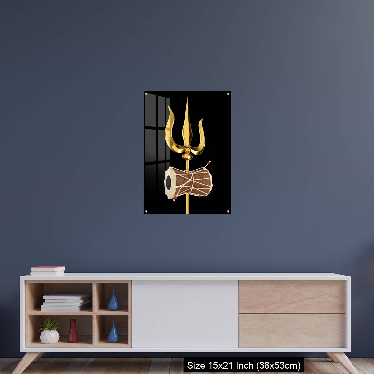 OMGs Acrylic Wall Decor – Shiva's Trishul and Damru - Image 15