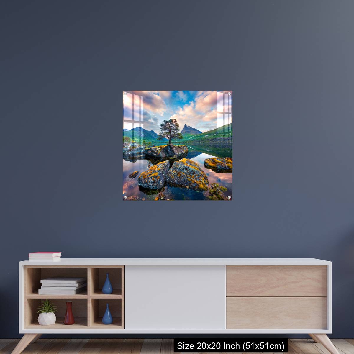 OMGs Acrylic Wall Decor – Fantastic summer sunrise on the Innerdalsvatna lake - Image 15