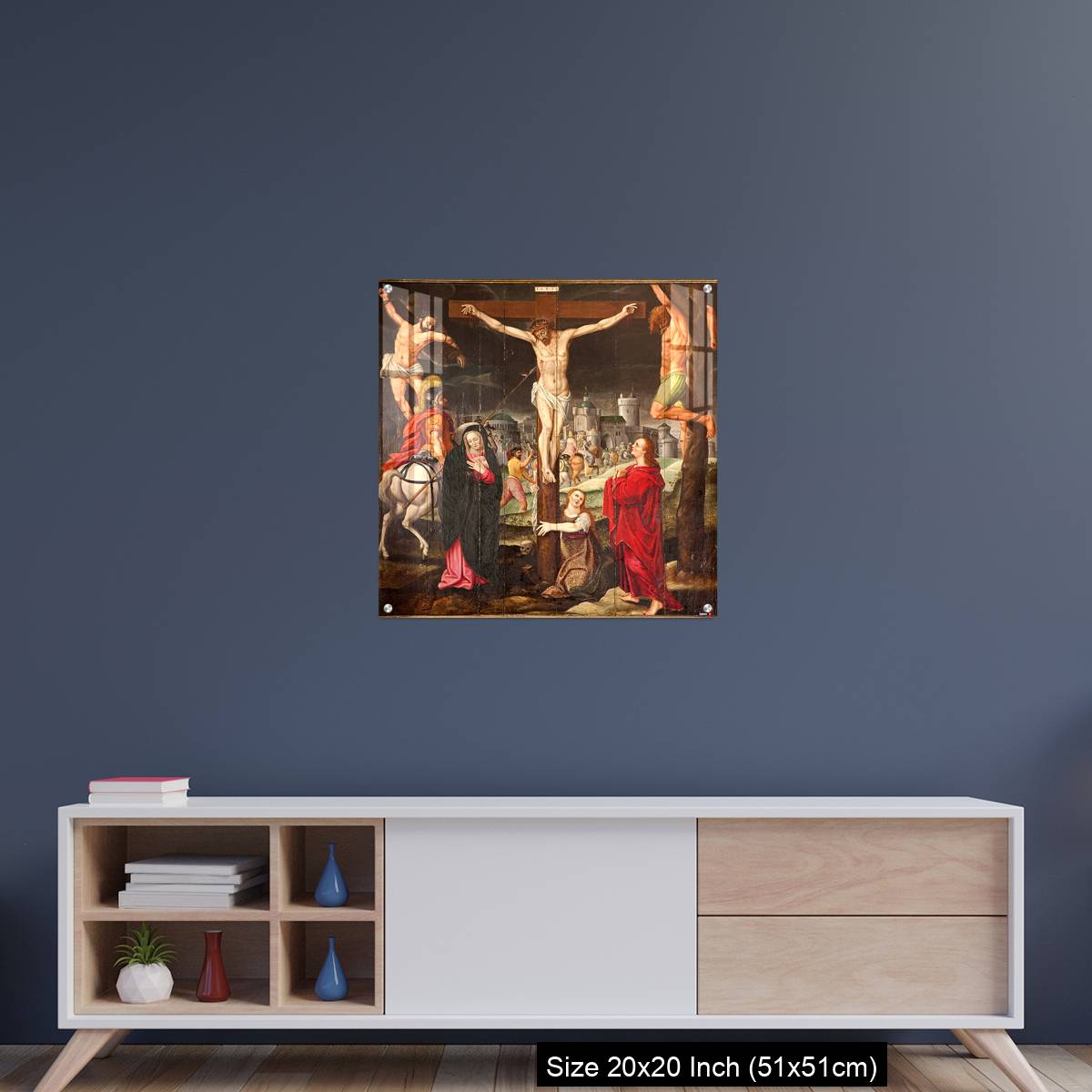OMGs Acrylic Wall Decor – Ghent - Crucifixion paint on the wood - Image 15