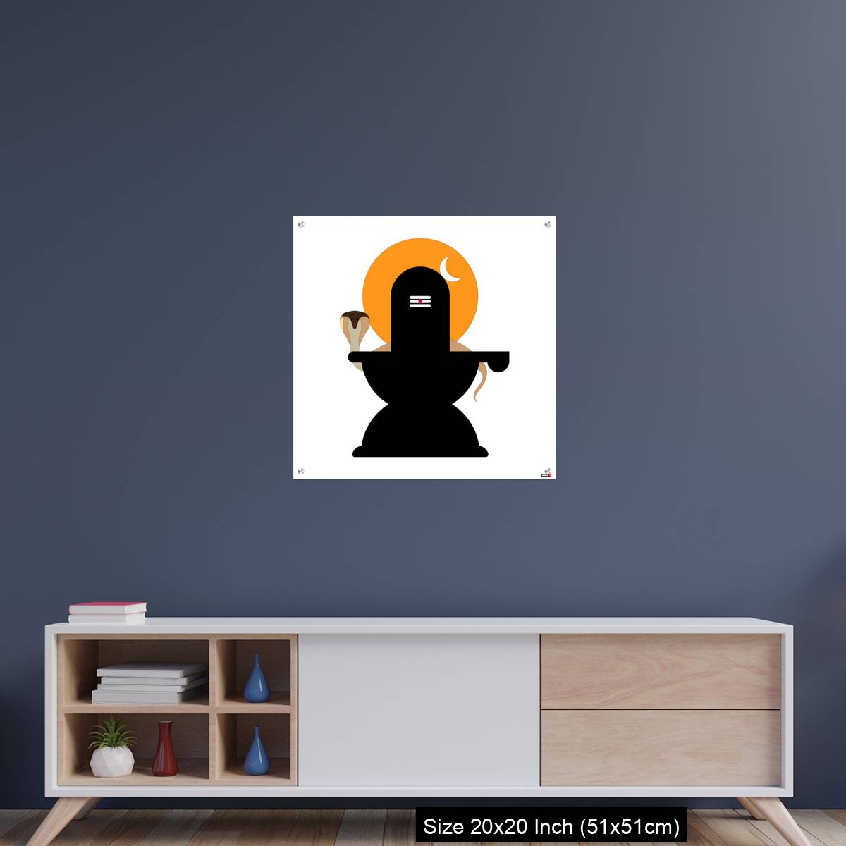 OMGs Acrylic Wall Decor – Shiva Lingam  with snake - Image 15