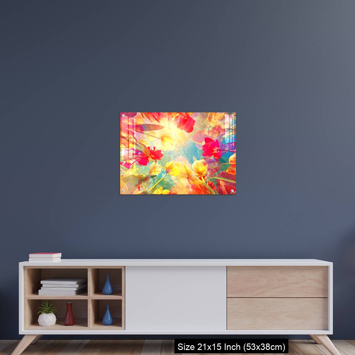 OMGs Acrylic Wall Decor – Abstract colored background with beautiful flowers, tulips and soft hues - Image 15