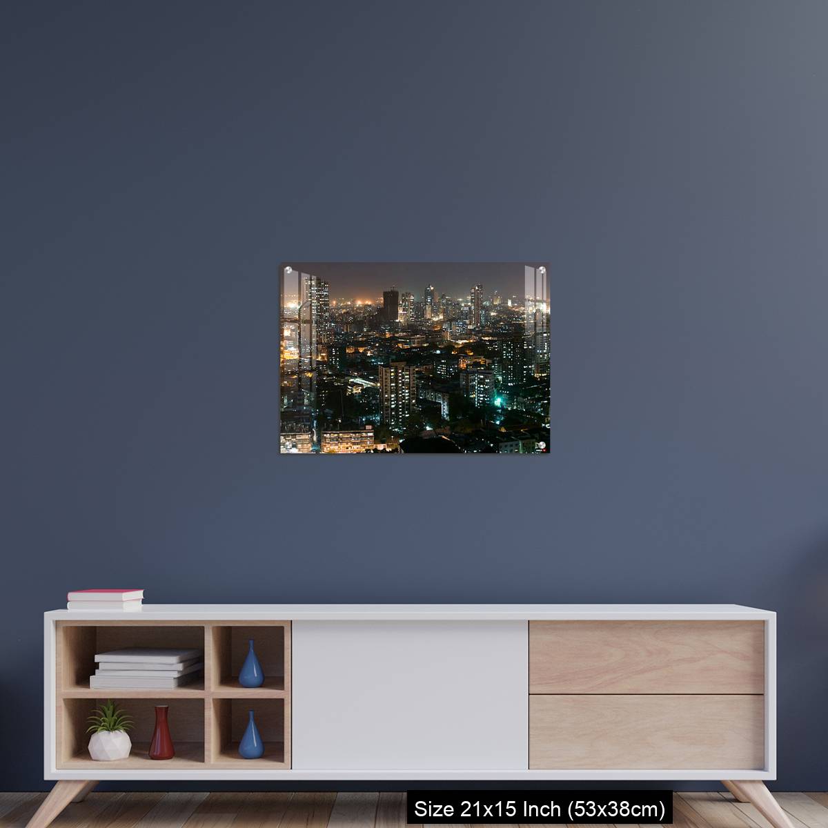 OMGs Acrylic Wall Decor – Ariel view of Mumbai, with all its beauty at night - Image 15