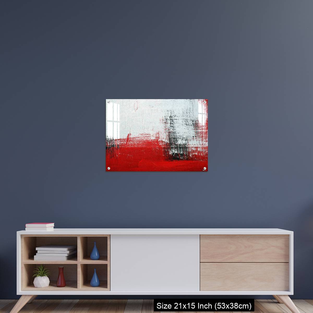 OMGs Acrylic Wall Decor – Black, white, red acrylic paint on metal surface. - Image 15