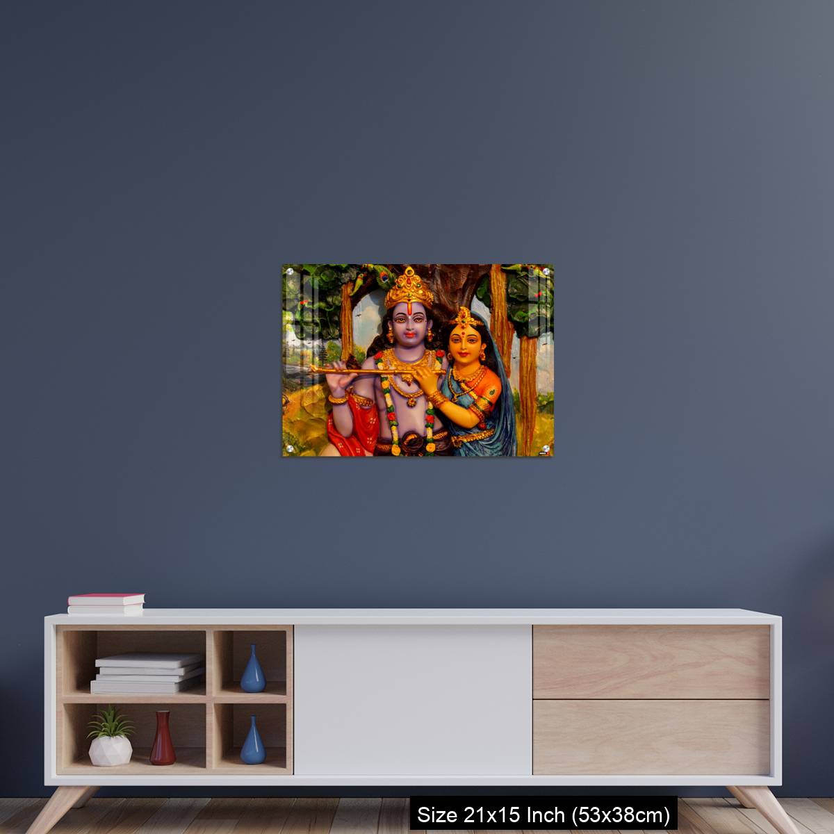 OMGs Acrylic Wall Decor – Krishna and Radha - Image 15
