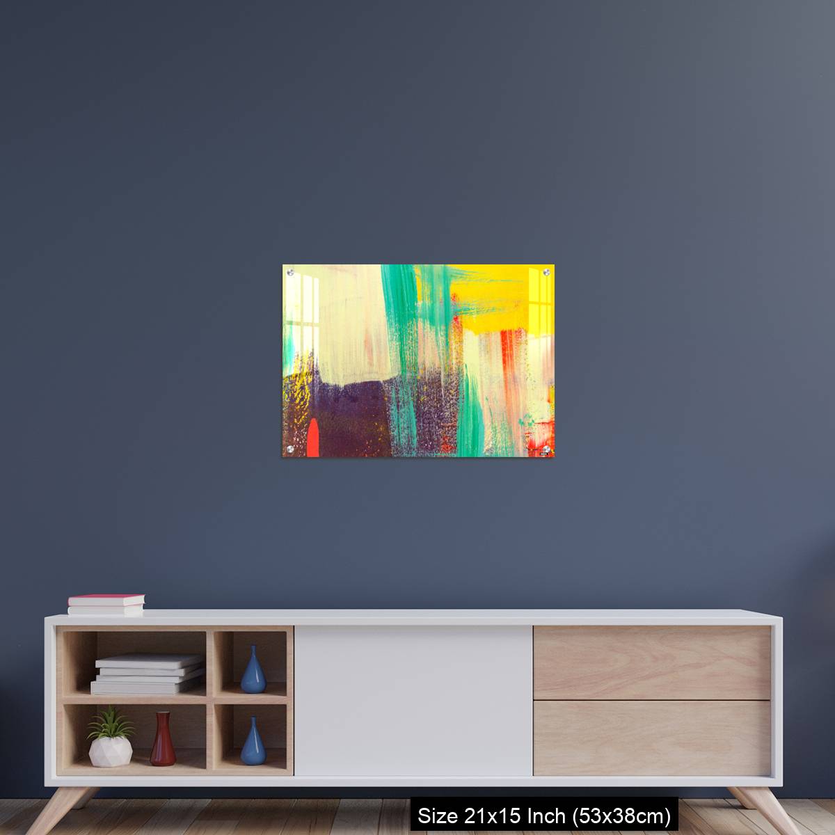 OMGs Acrylic Wall Decor – Colorful painted on concrete wall. Abstract background. - Image 15