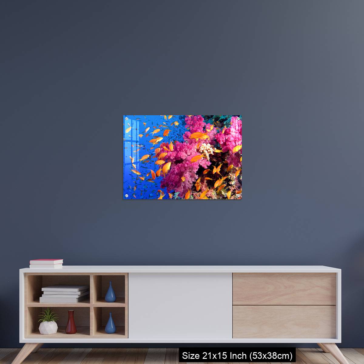 OMGs Acrylic Wall Decor – Colorful underwater picture of a coral reef, with goldfish - Image 15