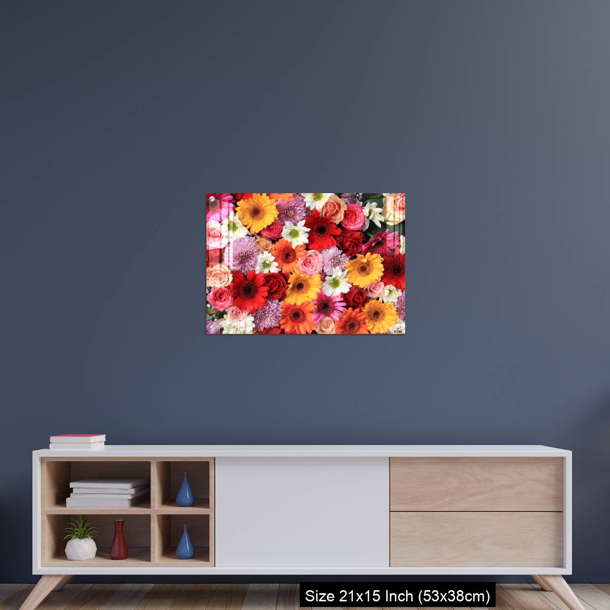 OMGs Acrylic Wall Decor – Colorful wedding flower arrangement - Image 15