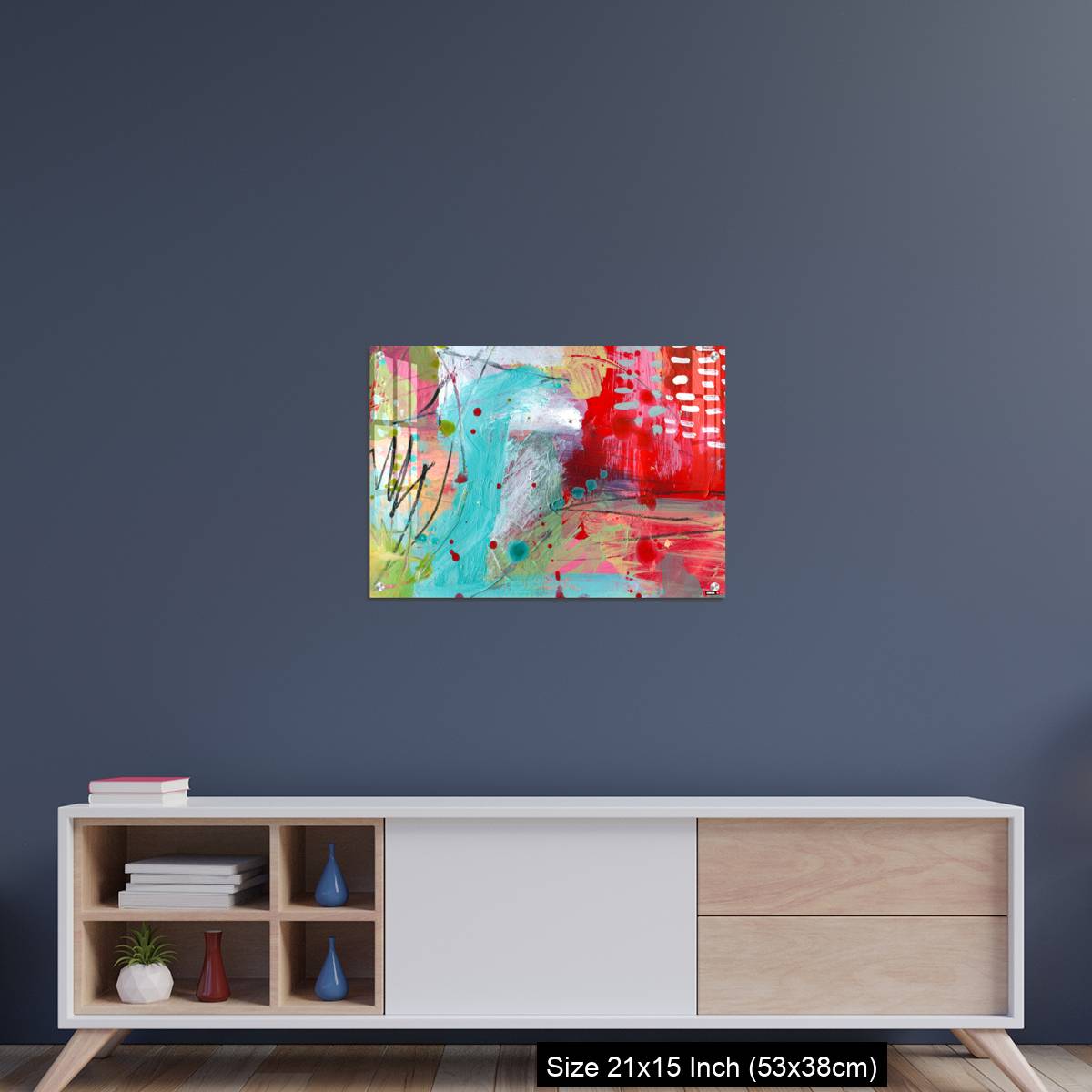 OMGs Acrylic Wall Decor – Detail of modern abstract mixed media art - Image 15