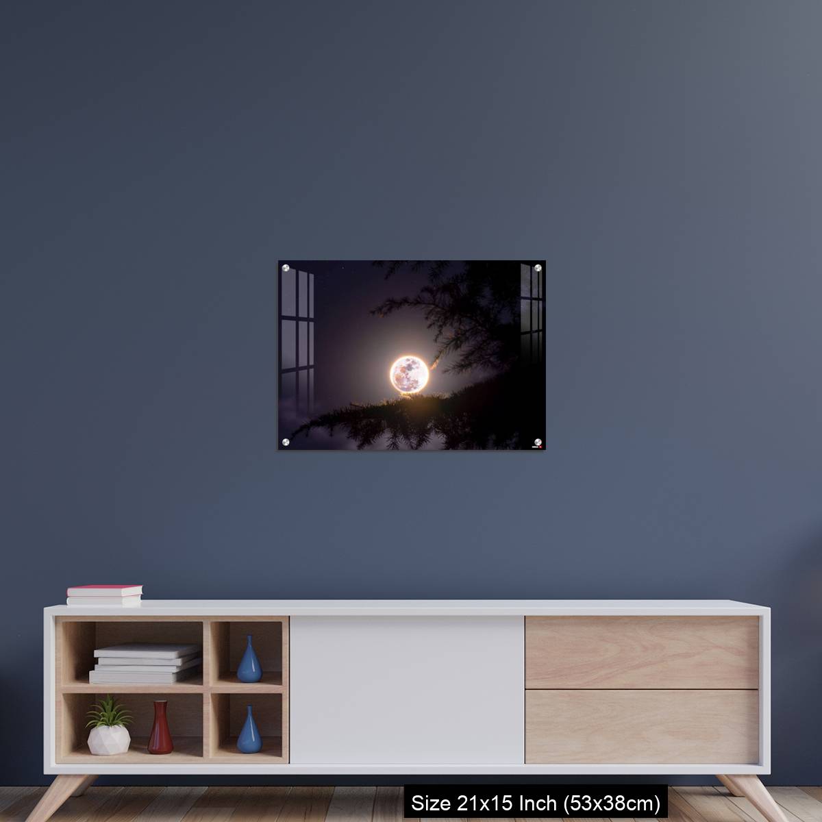 OMGs Acrylic Wall Decor – February's full Moon - The Snow Moon - Image 15