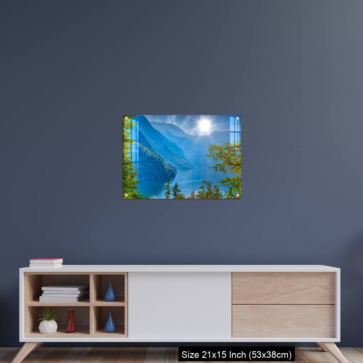 OMGs Acrylic Wall Decor – Forest window with view on lake near Schoenau am Koenigssee - Image 15