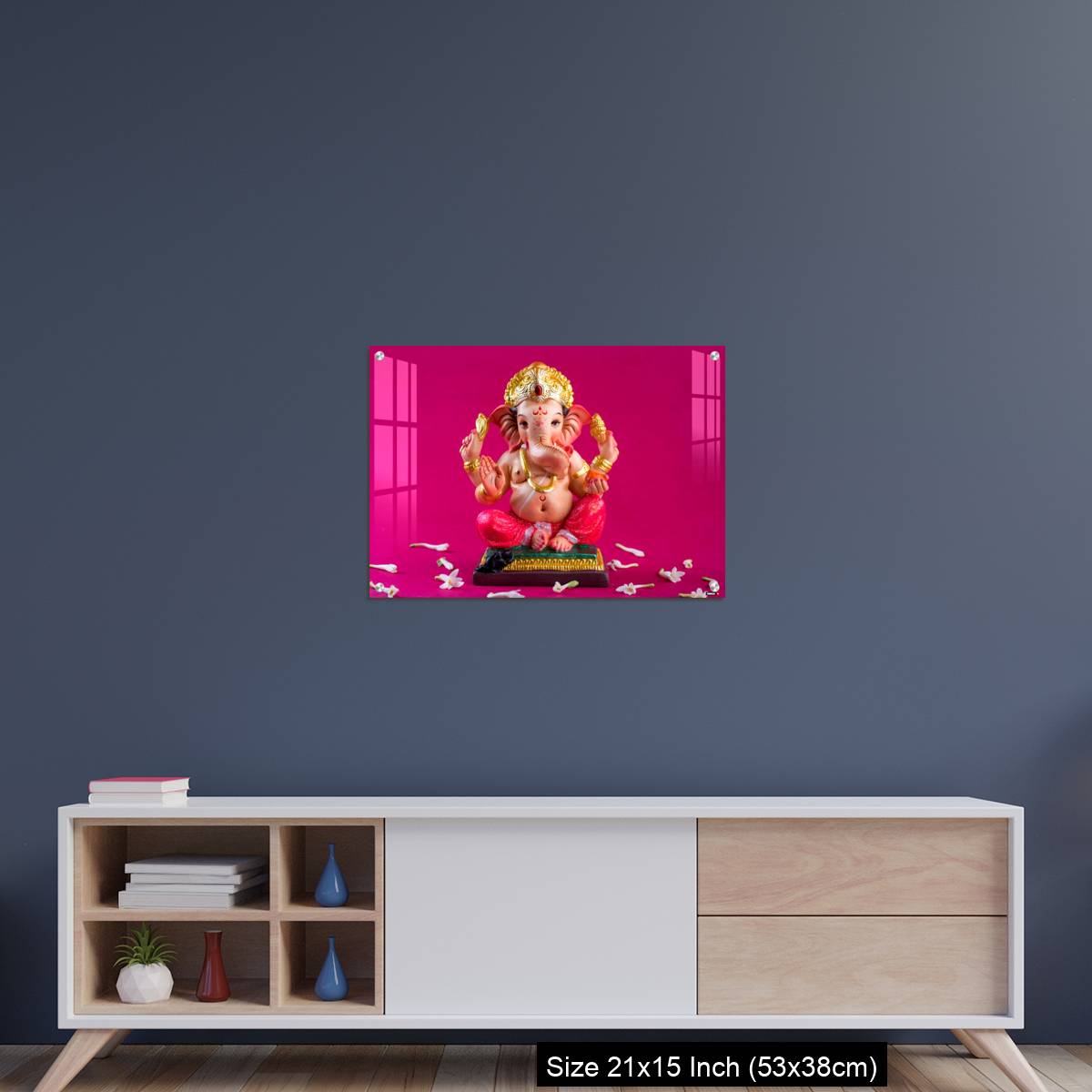 OMGs Acrylic Wall Decor – Ganesha Idol on pink background. - Image 15
