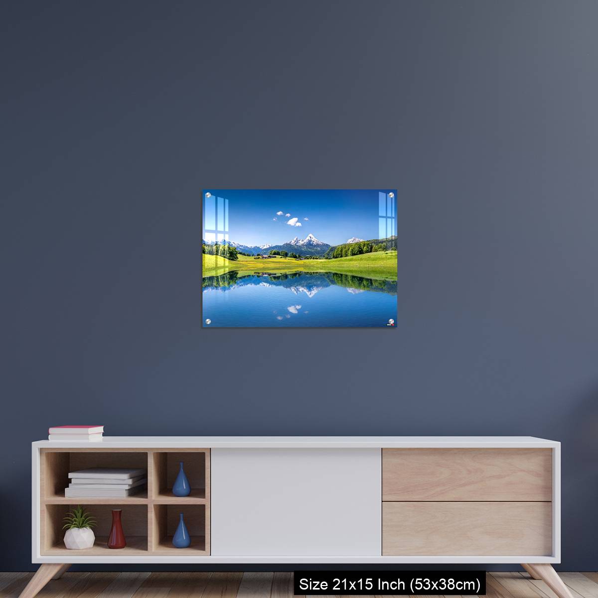 OMGs Acrylic Wall Decor – Idyllic summer landscape with mountain lake in the Alps - Image 15