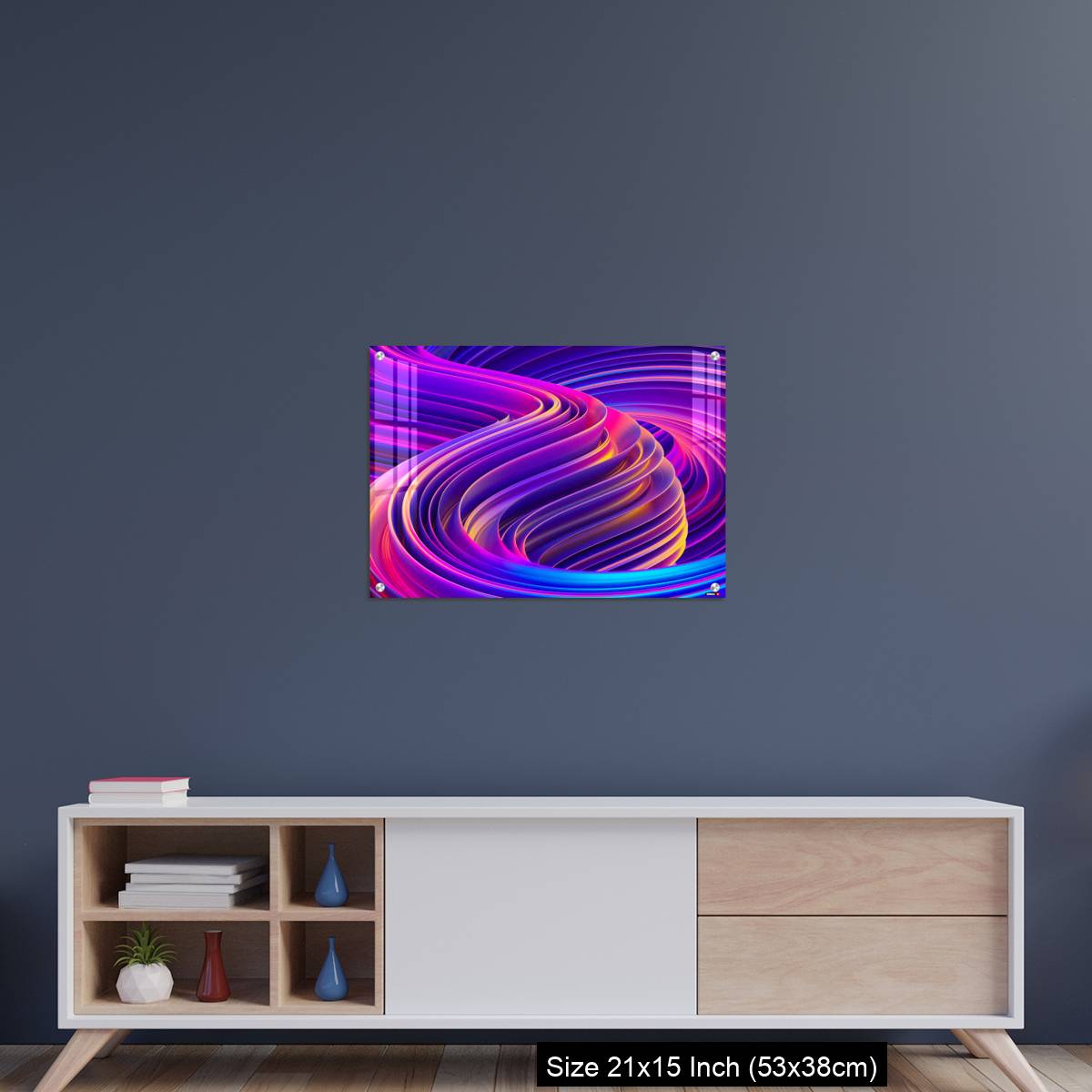 OMGs Acrylic Wall Decor – Liquid shapes abstract holographic 3D wavy background - Image 15