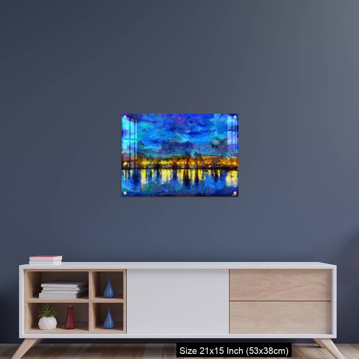 OMGs Acrylic Wall Decor – Oil painting - cityscape. Modern digital art, impressionism technique - Image 15