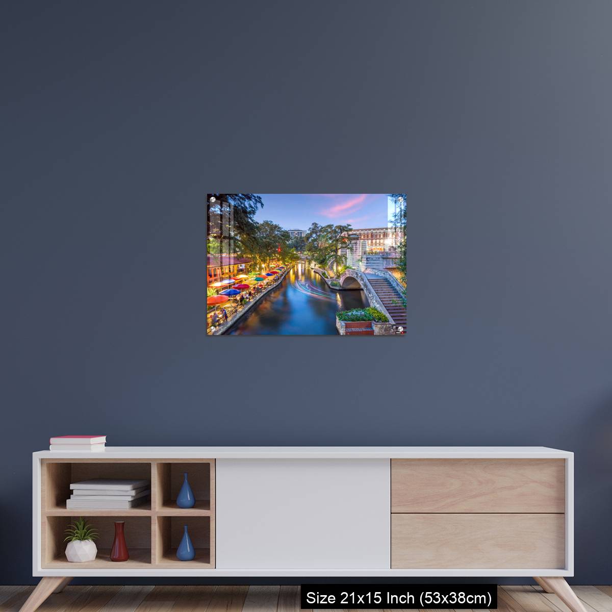 OMGs Acrylic Wall Decor – River walk in San Antonio city, Texas USA - Image 15