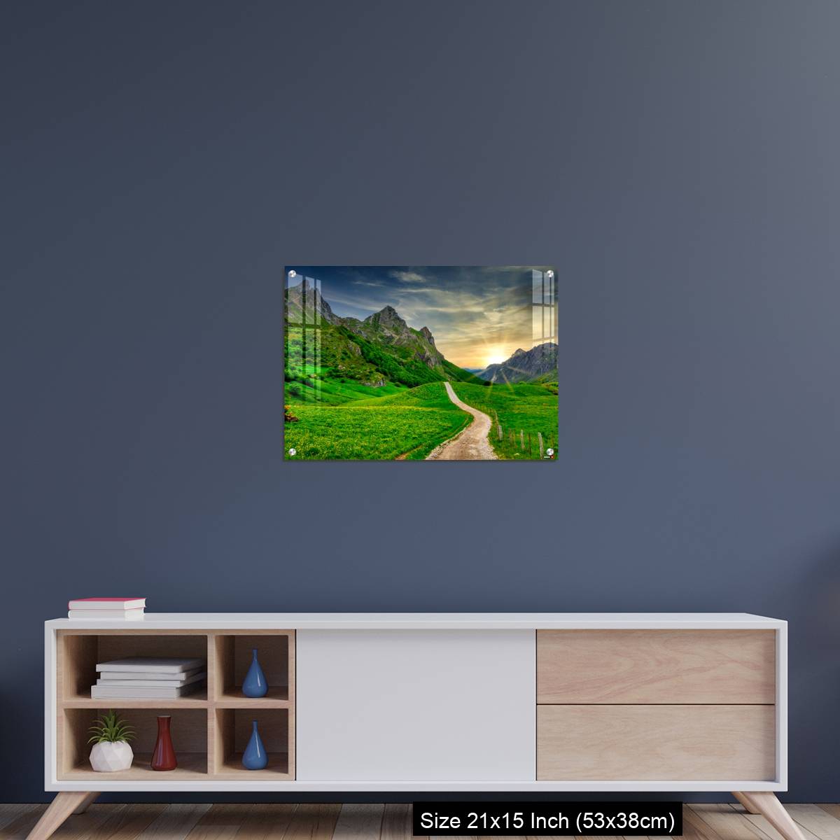 OMGs Acrylic Wall Decor – Track and mountains in Valle del Lago, Somiedo Nature Park, Asturias, Spain - Image 15
