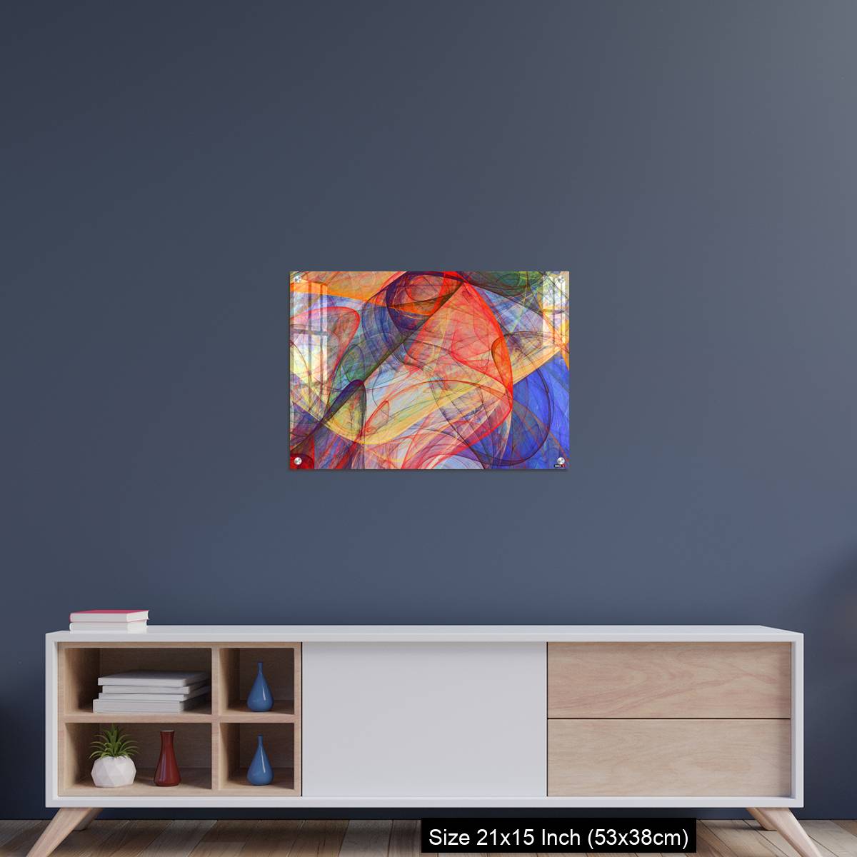 OMGs Acrylic Wall Decor – abstract painting background of colorful fluttering veils - Image 15