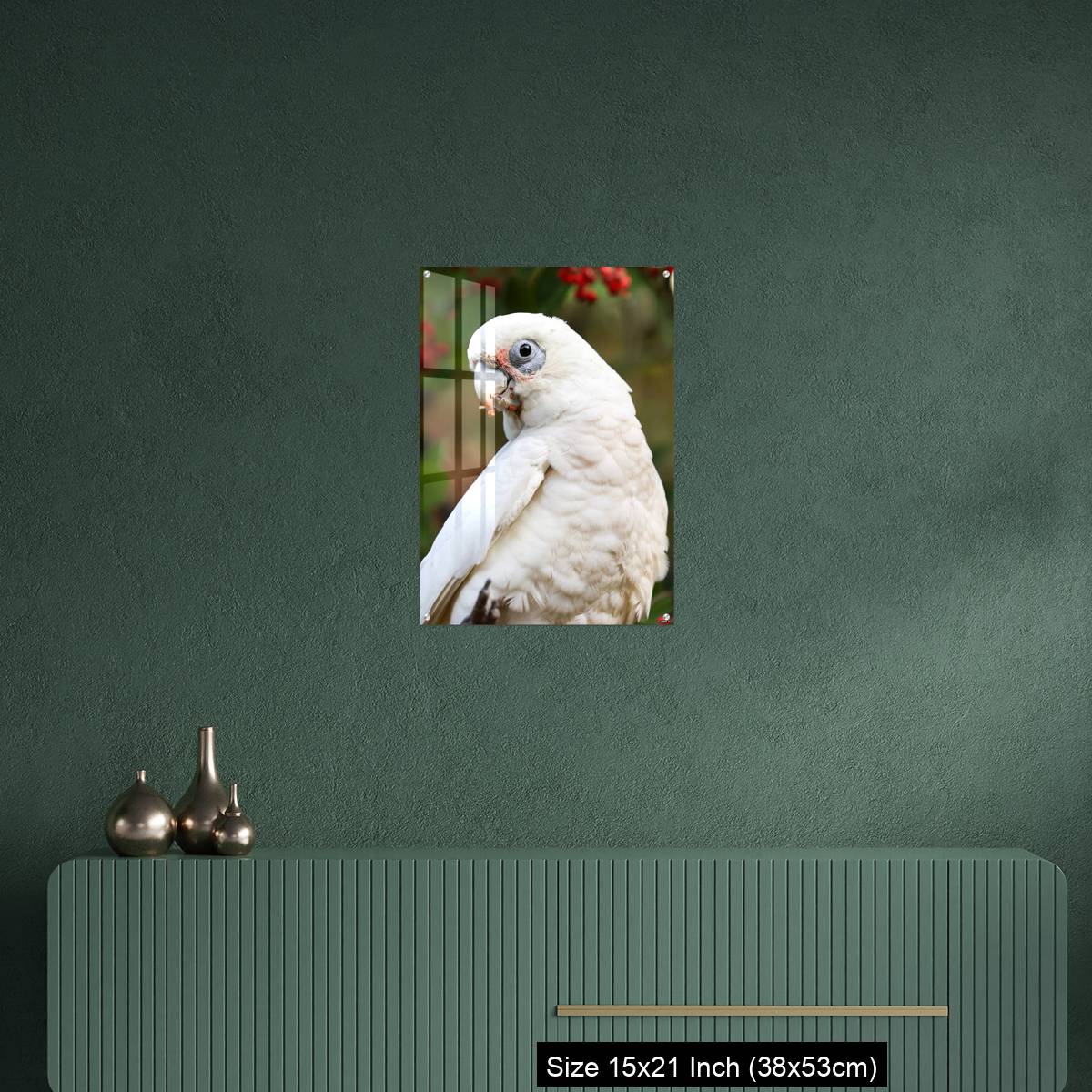 OMGs Acrylic Wall Decor – Close up of a Corella Feeding in a Tree - Image 16