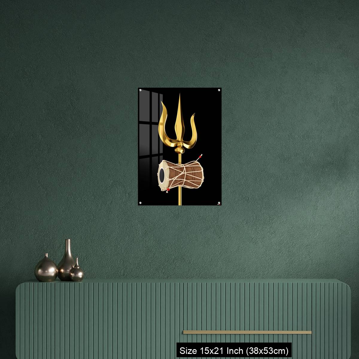 OMGs Acrylic Wall Decor – Shiva's Trishul and Damru - Image 16