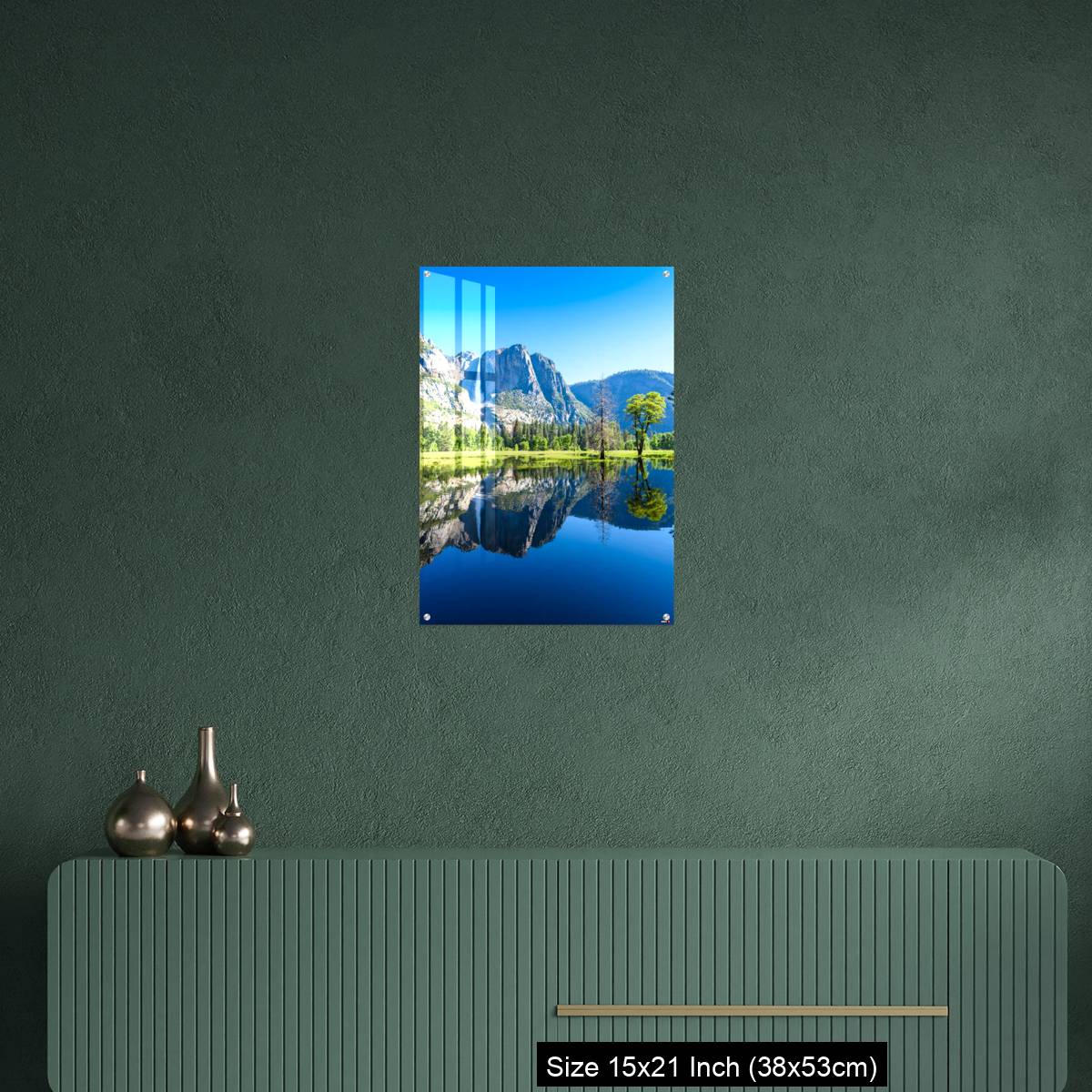 OMGs Acrylic Wall Decor – Reflection in Merced River of Yosemite waterfalls and beautiful mountain California, USA - Image 16