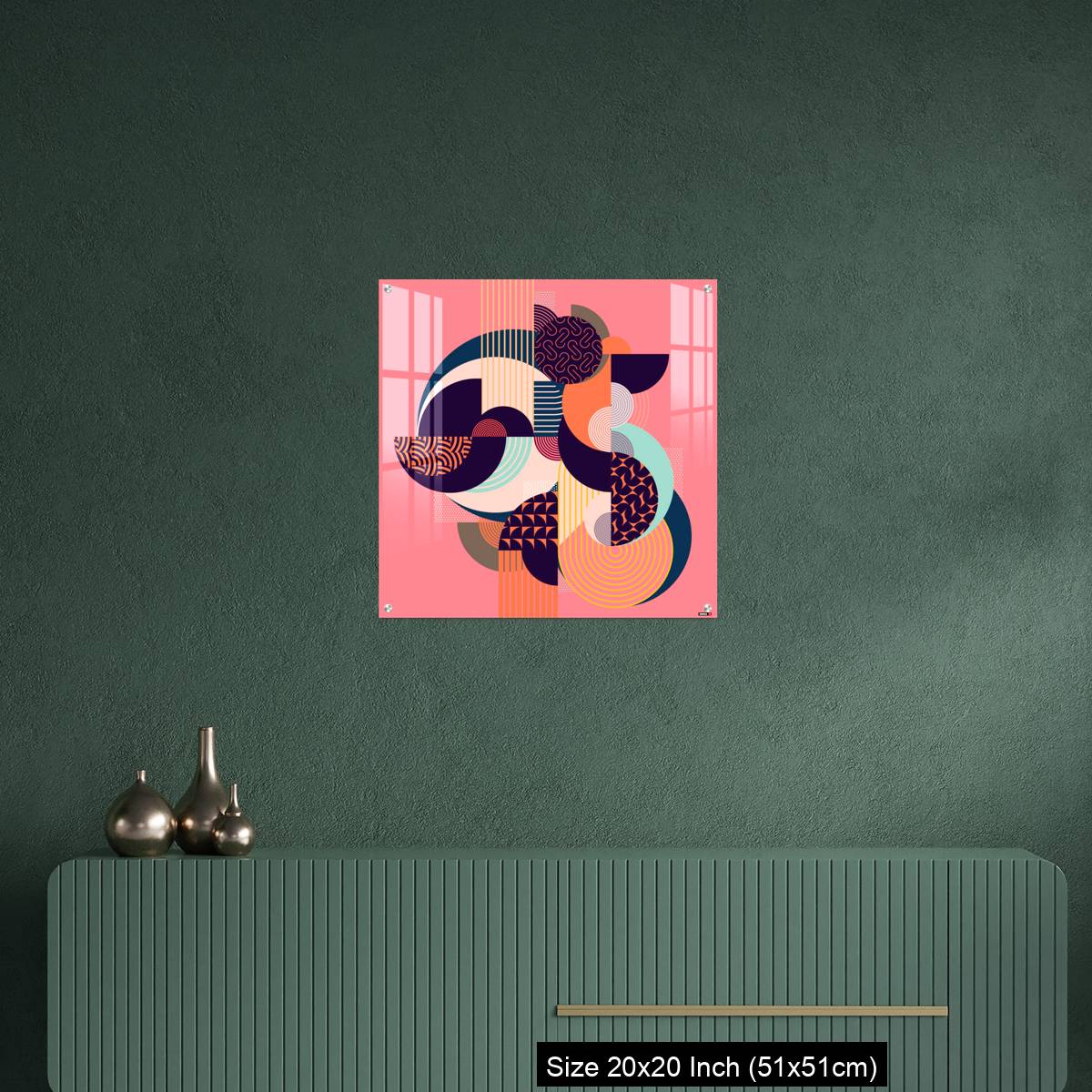 OMGs Acrylic Wall Decor – Abstract art colorful geometric composition. - Image 16