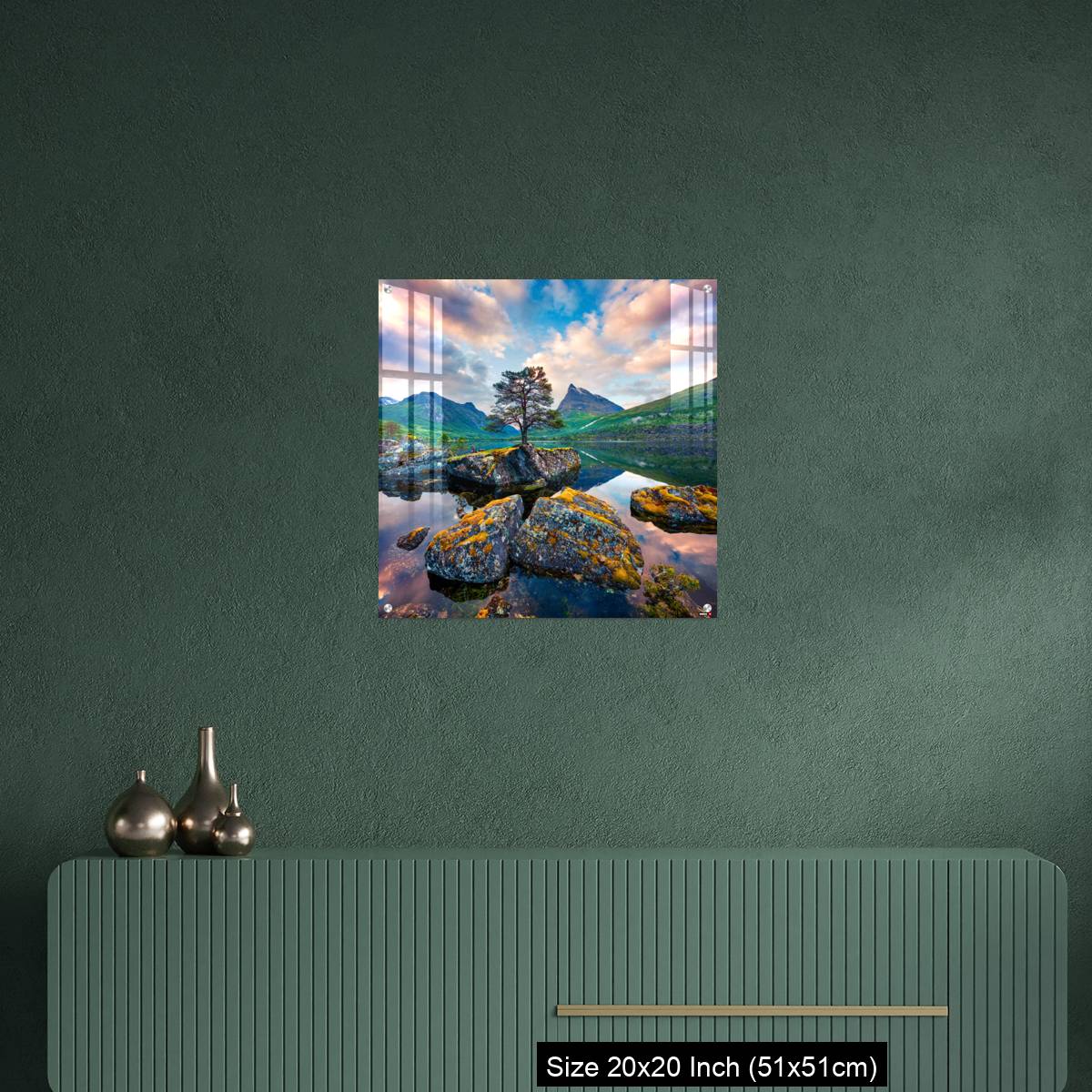 OMGs Acrylic Wall Decor – Fantastic summer sunrise on the Innerdalsvatna lake - Image 16