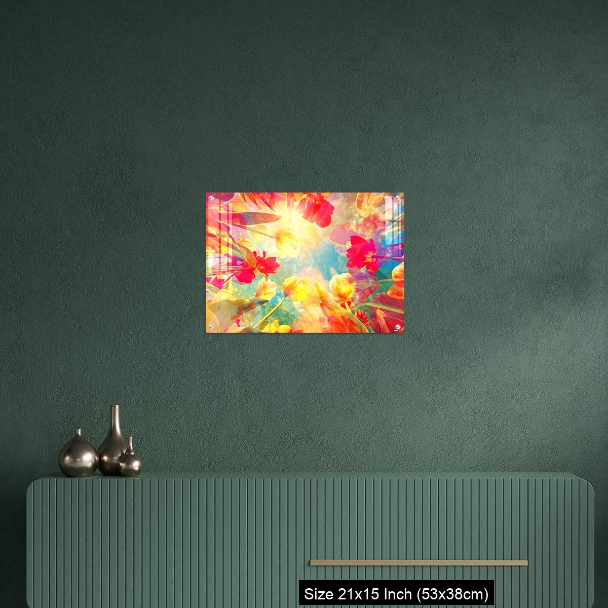 OMGs Acrylic Wall Decor – Abstract colored background with beautiful flowers, tulips and soft hues - Image 16