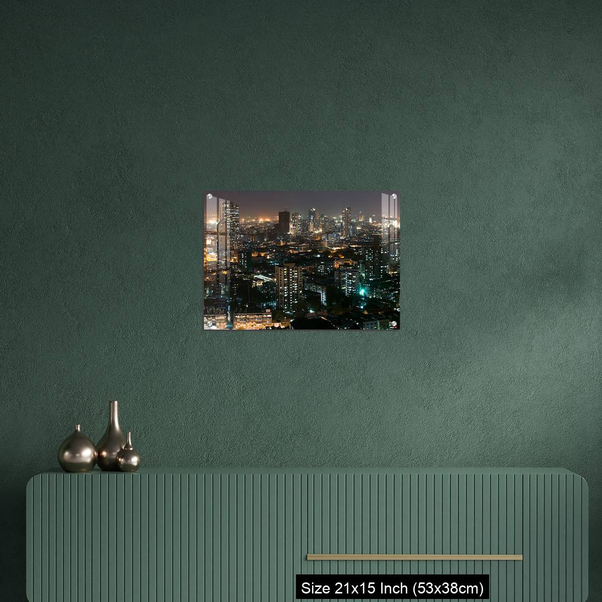 OMGs Acrylic Wall Decor – Ariel view of Mumbai, with all its beauty at night - Image 16
