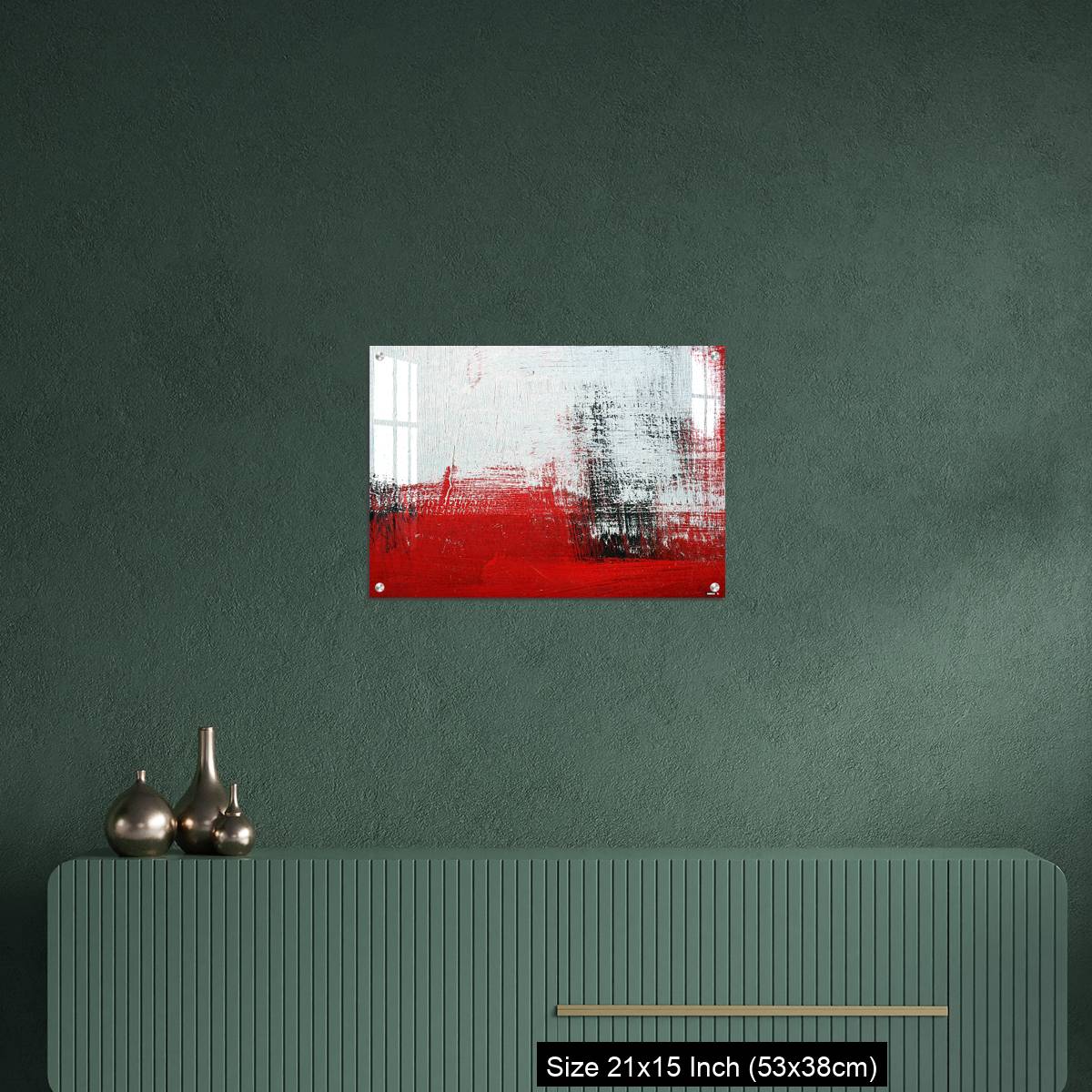 OMGs Acrylic Wall Decor – Black, white, red acrylic paint on metal surface. - Image 16