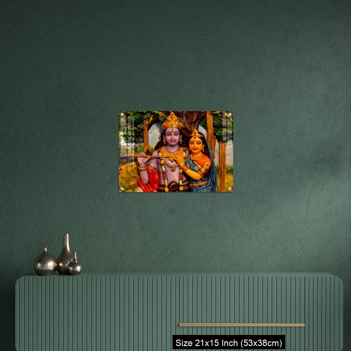 OMGs Acrylic Wall Decor – Krishna and Radha - Image 16