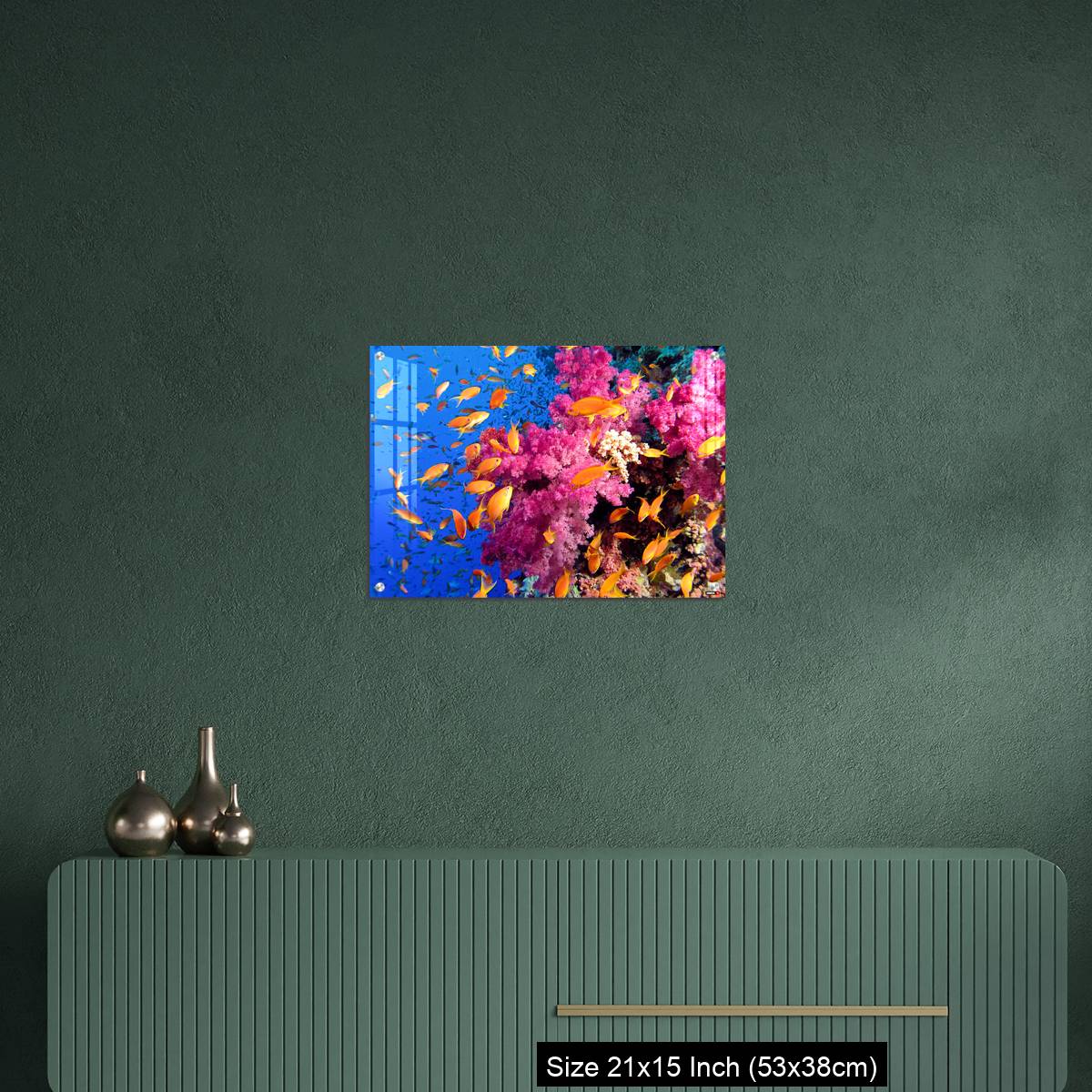 OMGs Acrylic Wall Decor – Colorful underwater picture of a coral reef, with goldfish - Image 16
