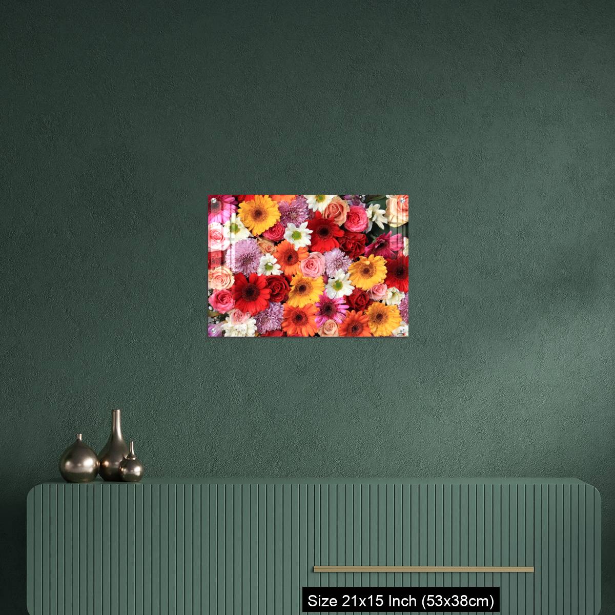 OMGs Acrylic Wall Decor – Colorful wedding flower arrangement - Image 16