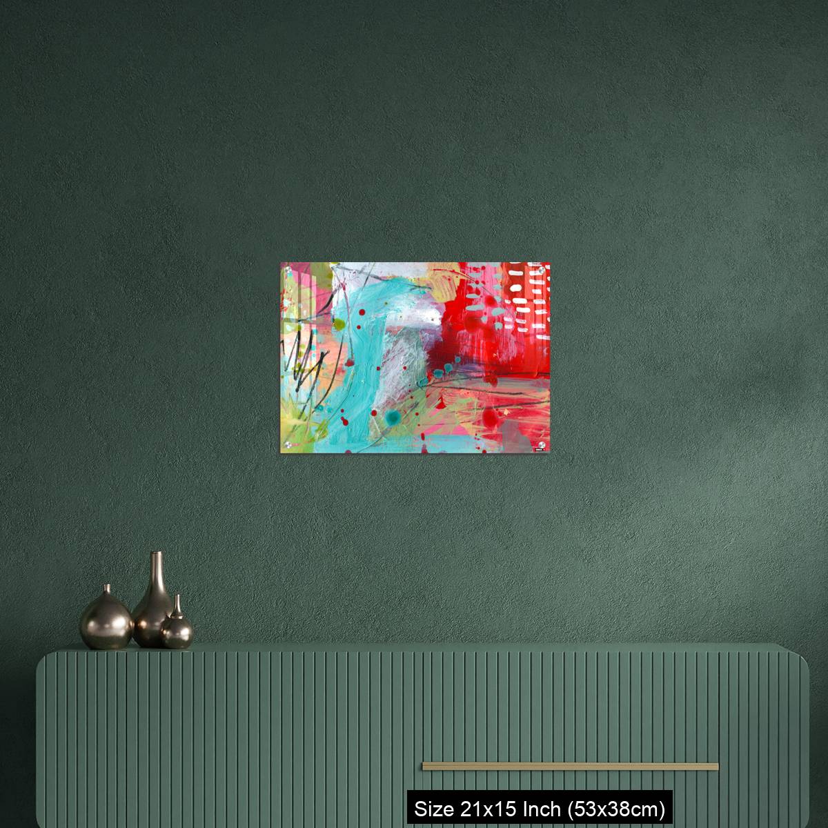 OMGs Acrylic Wall Decor – Detail of modern abstract mixed media art - Image 16