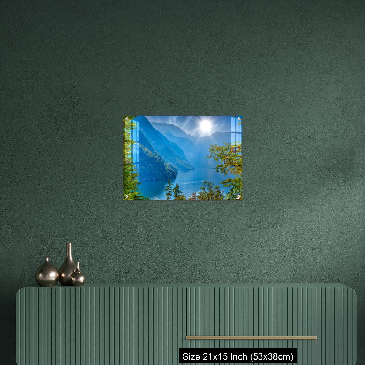 OMGs Acrylic Wall Decor – Forest window with view on lake near Schoenau am Koenigssee - Image 16