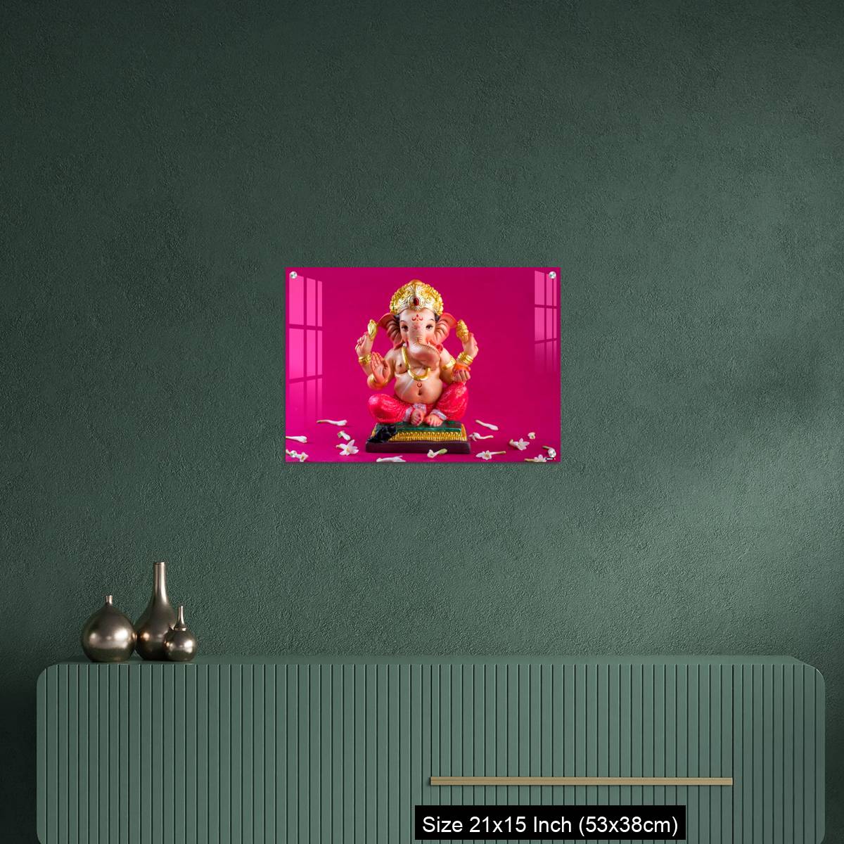 OMGs Acrylic Wall Decor – Ganesha Idol on pink background. - Image 16