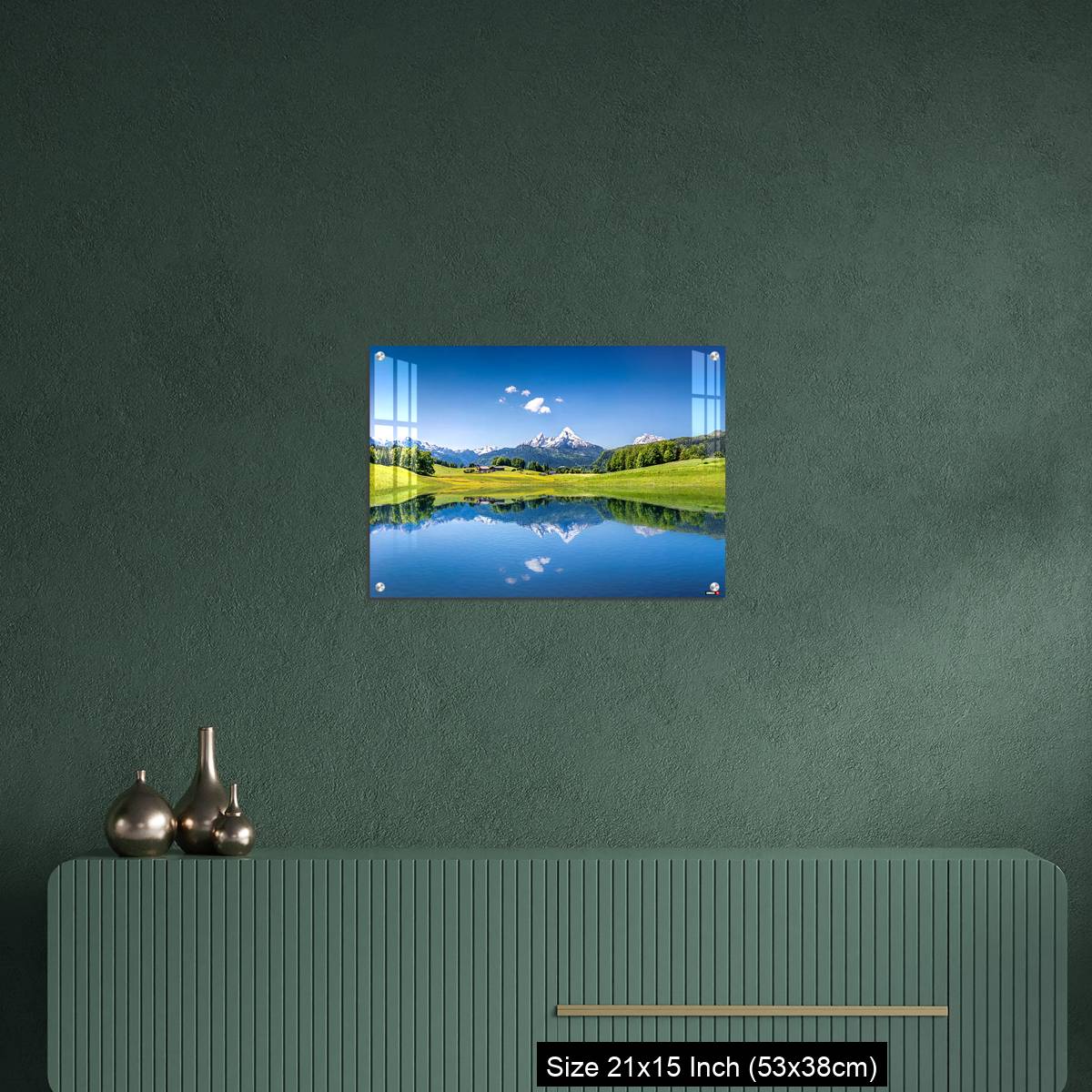 OMGs Acrylic Wall Decor – Idyllic summer landscape with mountain lake in the Alps - Image 16